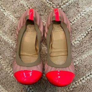 J. Crew Mila Cap Toe Leather Flats Size 9.5